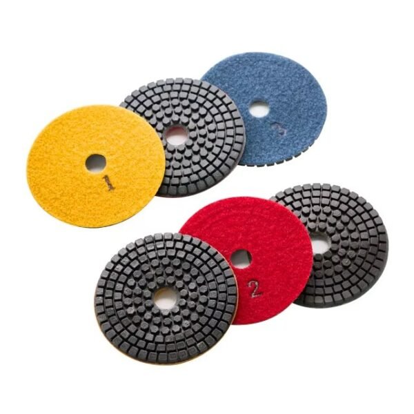 4inch 100mm 50# 7 pasos Almohadillas de pulido de diamante para la molienda en húmedo Azulejos Granito terrazo piso - Imagen 6