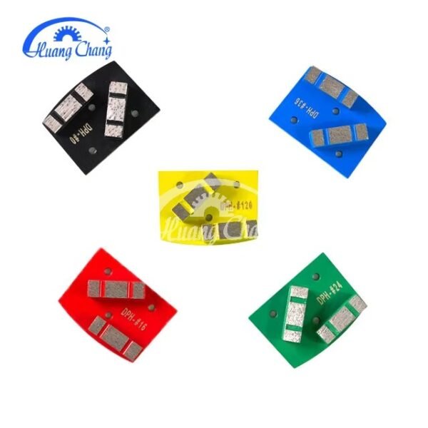 QUANZHOU huangchang 2 Segmentos partidos Trapezoide metálico de diamante,Segmento para amolar hormigón - Imagen 2