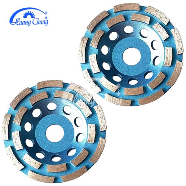115mm doble fila Diamante Copa Muela Disco de rectificado Hormigón Corte Lijado Disco pulido rueda de la máquina