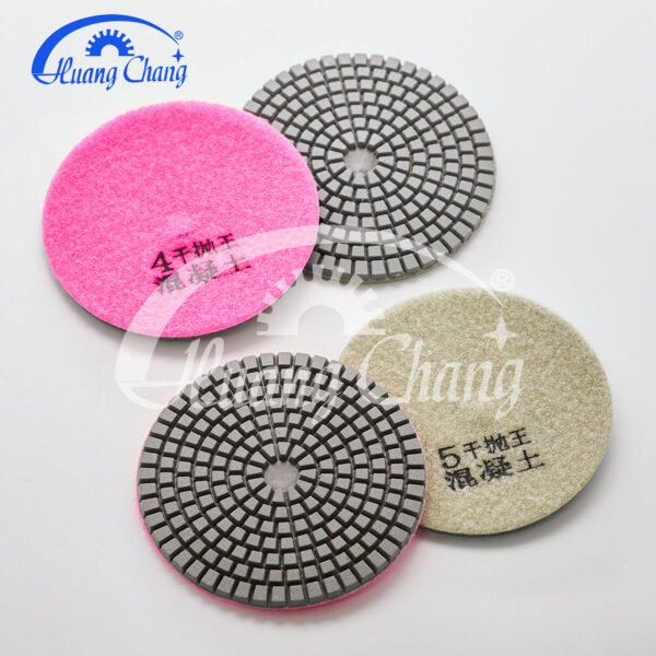 3inch almohadillas de pulido de diamante en seco para hormigón herramienta abrasiva hc cpp 0001 3