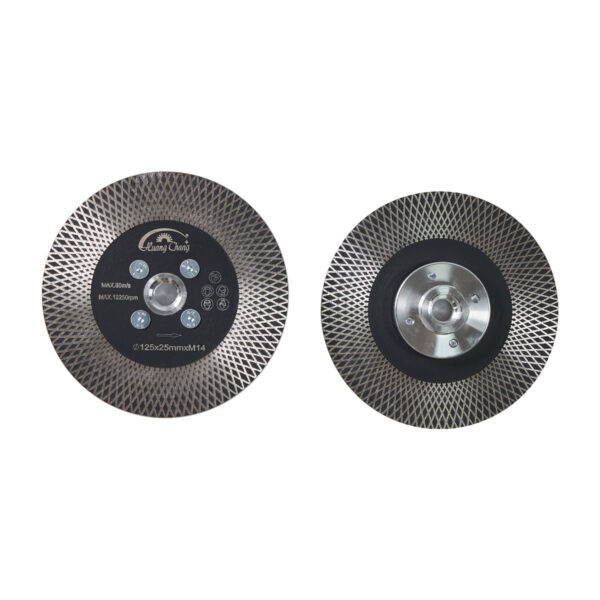 saw blade hexgonal double sided ceramic marble cutting grinding disc with flange (复制)