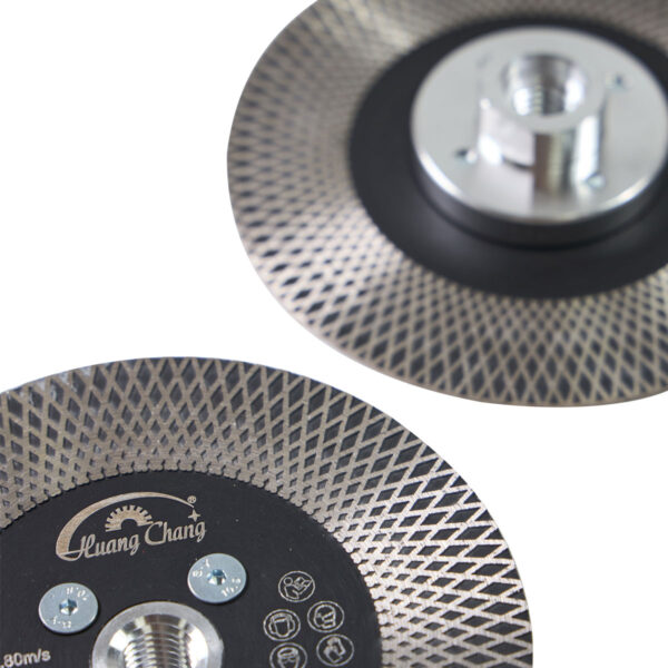 saw blade hexgonal double sided ceramic marble cutting grinding disc with flange (复制)